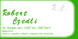 robert czedli business card